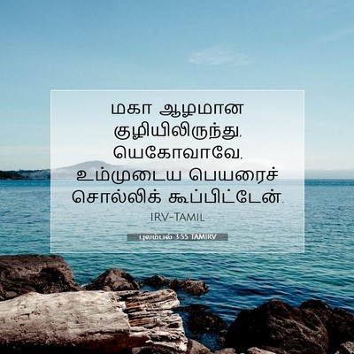 Picture 07 - புலம்பல் 3:55 TAMIRV - மகா ஆழமான - Bible Verse Picture