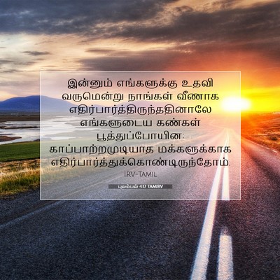 Picture 07 - புலம்பல் 4:17 TAMIRV - இன்னும் - Bible Verse Picture