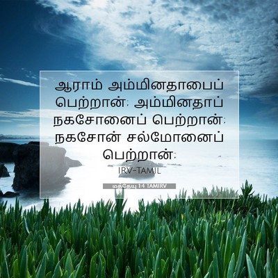 Picture 07 - மத்தேயு 1:4 TAMIRV - ஆராம் - Bible Verse Picture