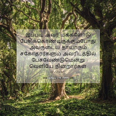 Picture 07 - மத்தேயு 12:46 TAMIRV - இப்படி அவர் - Bible Verse Picture