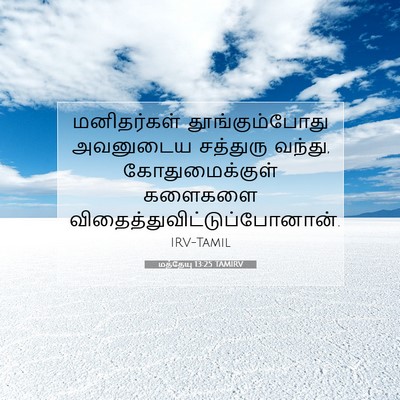 Picture 07 - மத்தேயு 13:25 TAMIRV - மனிதர்கள் - Bible Verse Picture