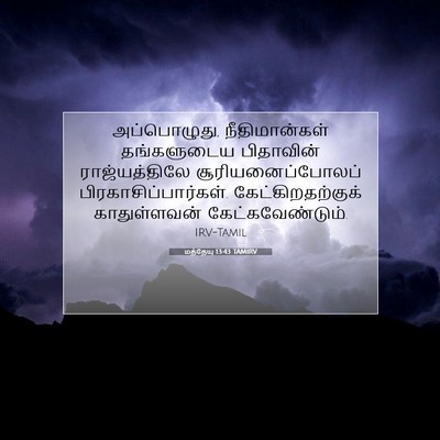 Picture 07 - மத்தேயு 13:43 TAMIRV - அப்பொழுது, - Bible Verse Picture