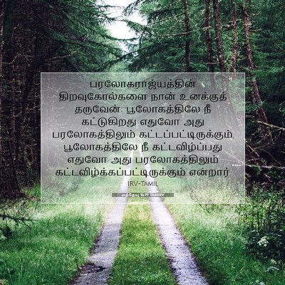 Picture 07 - மத்தேயு 16:19 TAMIRV - பரலோகராஜ்யத்தின் - Bible Verse Picture