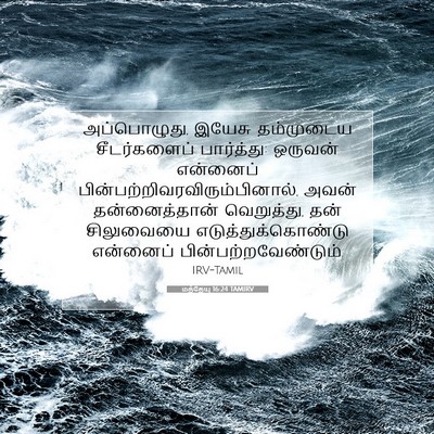 Picture 07 - மத்தேயு 16:24 TAMIRV - அப்பொழுது, இயேசு - Bible Verse Picture