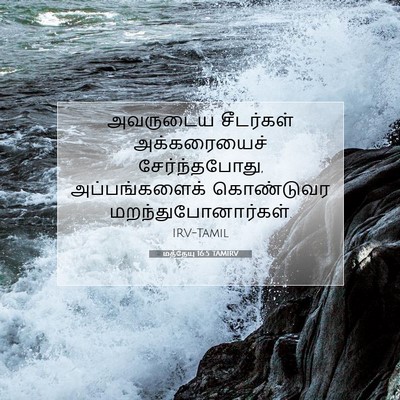 Picture 07 - மத்தேயு 16:5 TAMIRV - அவருடைய சீடர்கள் - Bible Verse Picture