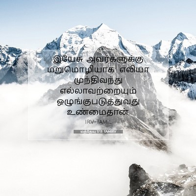 Picture 07 - மத்தேயு 17:11 TAMIRV - இயேசு அவர்களுக்கு - Bible Verse Picture