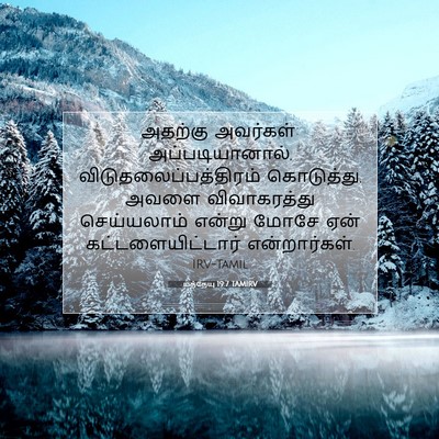 Picture 07 - மத்தேயு 19:7 TAMIRV - அதற்கு அவர்கள்: - Bible Verse Picture