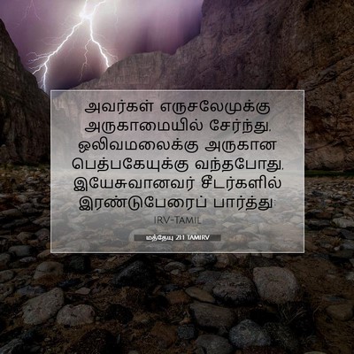 Picture 07 - மத்தேயு 21:1 TAMIRV - அவர்கள் - Bible Verse Picture