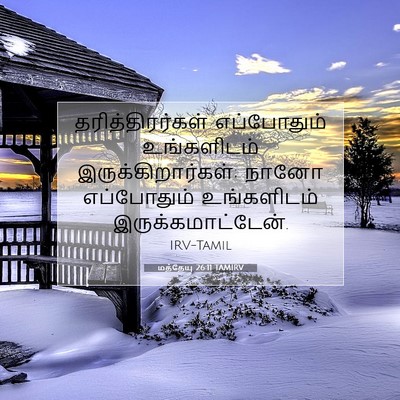 Picture 07 - மத்தேயு 26:11 TAMIRV - தரித்திரர்கள் - Bible Verse Picture