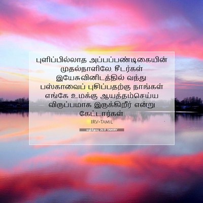 Picture 07 - மத்தேயு 26:17 TAMIRV - புளிப்பில்லாத - Bible Verse Picture