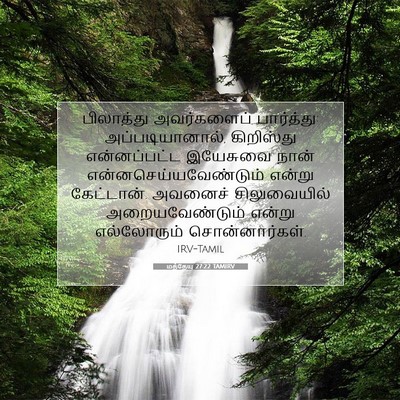 Picture 07 - மத்தேயு 27:22 TAMIRV - பிலாத்து - Bible Verse Picture