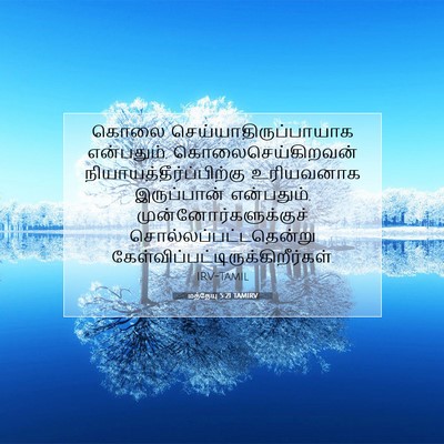 Picture 07 - மத்தேயு 5:21 TAMIRV - கொலை - Bible Verse Picture