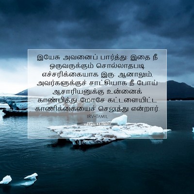 Picture 07 - மத்தேயு 8:4 TAMIRV - இயேசு அவனைப் - Bible Verse Picture