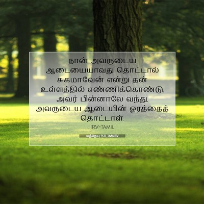 Picture 07 - மத்தேயு 9:21 TAMIRV - நான் அவருடைய - Bible Verse Picture
