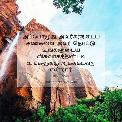 Picture 07 - மத்தேயு 9:29 TAMIRV - அப்பொழுது, - Bible Verse Picture