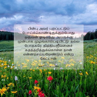 Picture 07 - மாற்கு 10:17 TAMIRV - பின்பு அவர் - Bible Verse Picture
