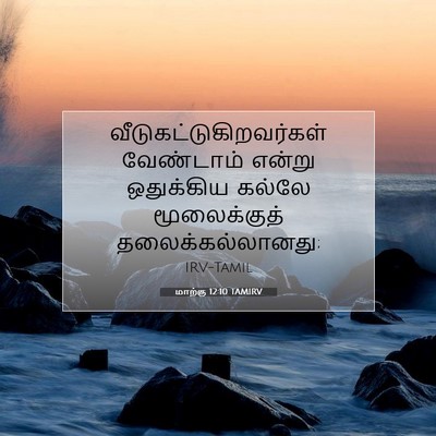 Picture 07 - மாற்கு 12:10 TAMIRV -  - Bible Verse Picture