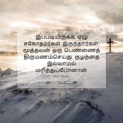 Picture 07 - மாற்கு 12:20 TAMIRV - இப்படியிருக்க, - Bible Verse Picture