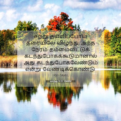 Picture 07 - மாற்கு 14:35 TAMIRV - சற்று - Bible Verse Picture