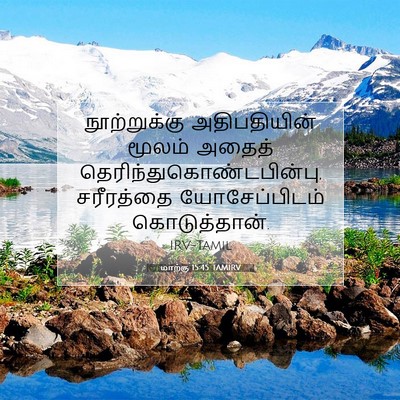 Picture 07 - மாற்கு 15:45 TAMIRV - நூற்றுக்கு - Bible Verse Picture