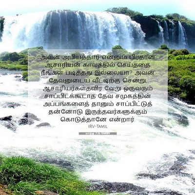 Picture 07 - மாற்கு 2:26 TAMIRV - அவன் அபியத்தார் - Bible Verse Picture