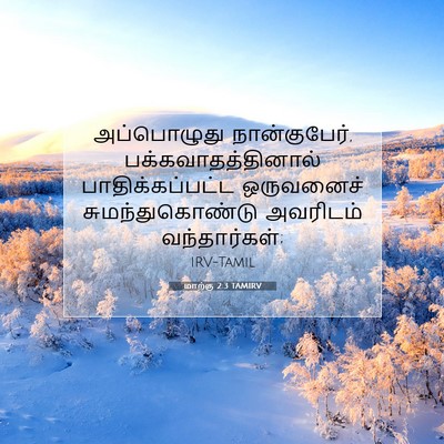 Picture 07 - மாற்கு 2:3 TAMIRV - அப்பொழுது - Bible Verse Picture