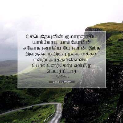 Picture 07 - மாற்கு 3:17 TAMIRV - செபெதேயுவின் - Bible Verse Picture