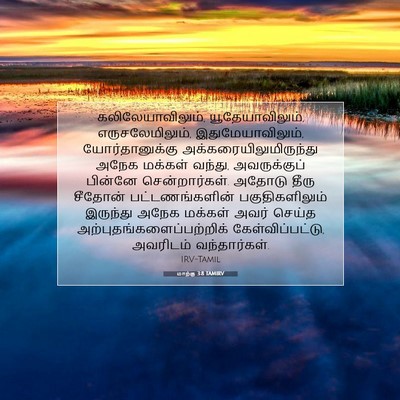 Picture 07 - மாற்கு 3:8 TAMIRV - கலிலேயாவிலும், - Bible Verse Picture