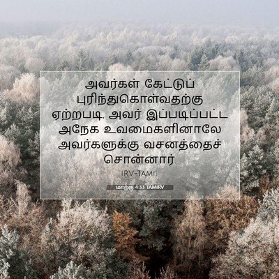 Picture 07 - மாற்கு 4:33 TAMIRV - அவர்கள் கேட்டுப் - Bible Verse Picture