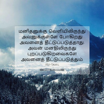 Picture 07 - மாற்கு 7:15 TAMIRV - மனிதனுக்கு - Bible Verse Picture