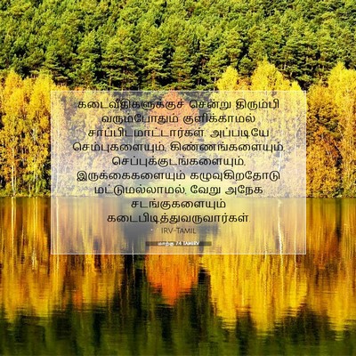 Picture 07 - மாற்கு 7:4 TAMIRV - கடைவீதிகளுக்குச் - Bible Verse Picture