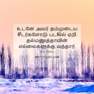 Picture 07 - மாற்கு 8:10 TAMIRV - உடனே அவர் - Bible Verse Picture