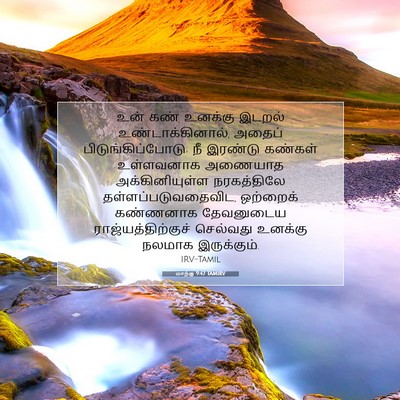 Picture 07 - மாற்கு 9:47 TAMIRV - உன் கண் உனக்கு - Bible Verse Picture