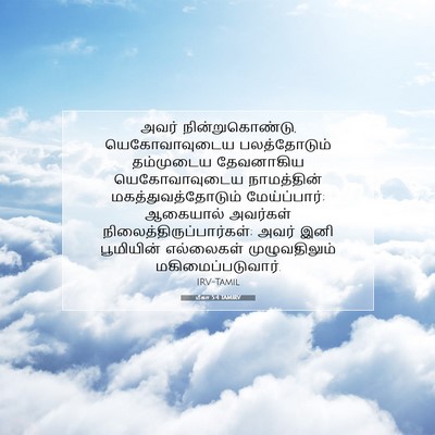 Picture 07 - மீகா 5:4 TAMIRV - அவர் - Bible Verse Picture
