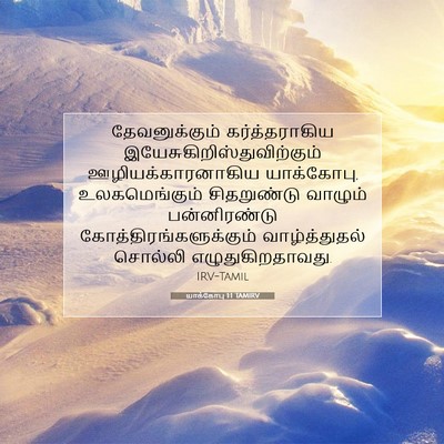 Picture 07 - யாக்கோபு 1:1 TAMIRV - தேவனுக்கும் - Bible Verse Picture