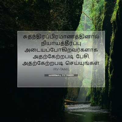 Picture 07 - யாக்கோபு 2:12 TAMIRV -  - Bible Verse Picture