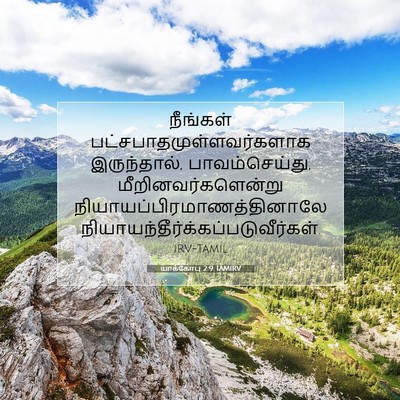 Picture 07 - யாக்கோபு 2:9 TAMIRV - நீங்கள் - Bible Verse Picture