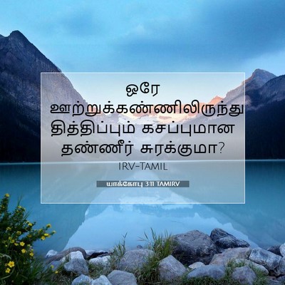 Picture 07 - யாக்கோபு 3:11 TAMIRV - ஒரே - Bible Verse Picture