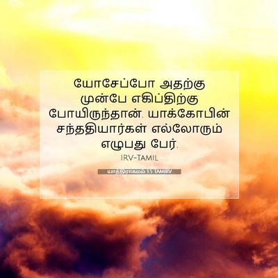 Picture 07 - யாத்திராகமம் 1:5 TAMIRV - யோசேப்போ அதற்கு - Bible Verse Picture