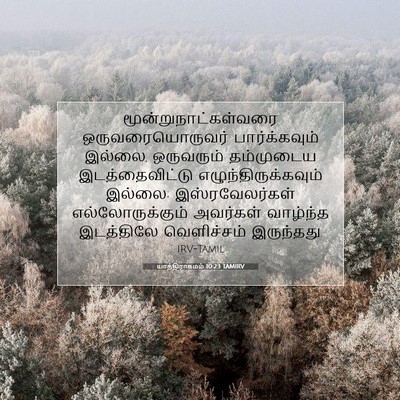 Picture 07 - யாத்திராகமம் 10:23 TAMIRV - மூன்றுநாட்கள்வரை - Bible Verse Picture