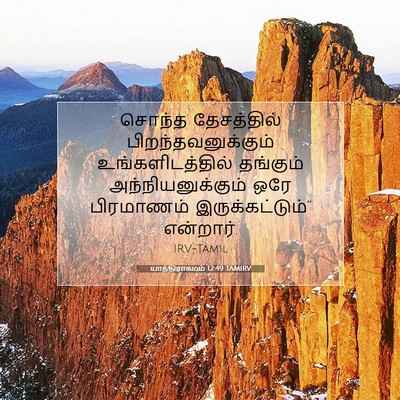 Picture 07 - யாத்திராகமம் 12:49 TAMIRV - சொந்த தேசத்தில் - Bible Verse Picture