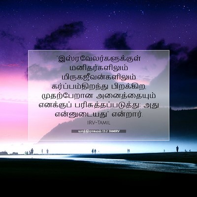Picture 07 - யாத்திராகமம் 13:2 TAMIRV -  - Bible Verse Picture