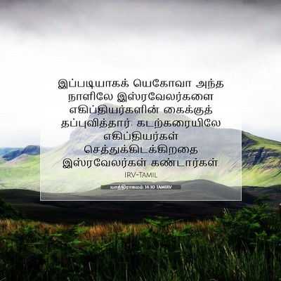 Picture 07 - யாத்திராகமம் 14:30 TAMIRV - இப்படியாகக் - Bible Verse Picture