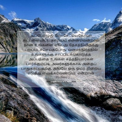 Picture 07 - யாத்திராகமம் 16:32 TAMIRV - அப்பொழுது மோசே: - Bible Verse Picture