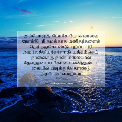 Picture 07 - யாத்திராகமம் 17:9 TAMIRV - அப்பொழுது மோசே - Bible Verse Picture