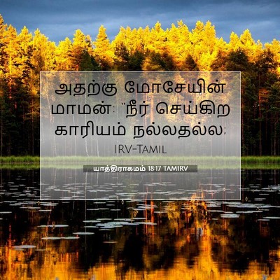Picture 07 - யாத்திராகமம் 18:17 TAMIRV - அதற்கு மோசேயின் - Bible Verse Picture