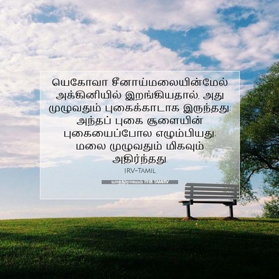 Picture 07 - யாத்திராகமம் 19:18 TAMIRV - யெகோவா - Bible Verse Picture