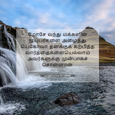 Picture 07 - யாத்திராகமம் 19:7 TAMIRV - மோசே வந்து - Bible Verse Picture