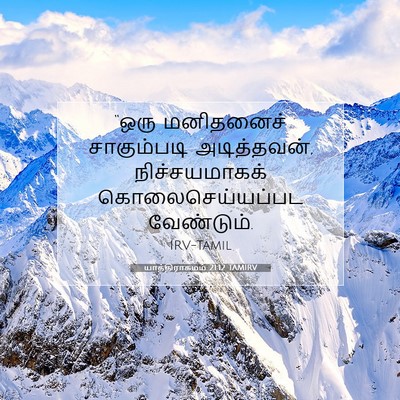 Picture 07 - யாத்திராகமம் 21:12 TAMIRV - “ஒரு மனிதனைச் - Bible Verse Picture