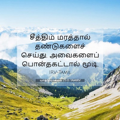 Picture 07 - யாத்திராகமம் 25:13 TAMIRV - சீத்திம் மரத்தால் - Bible Verse Picture